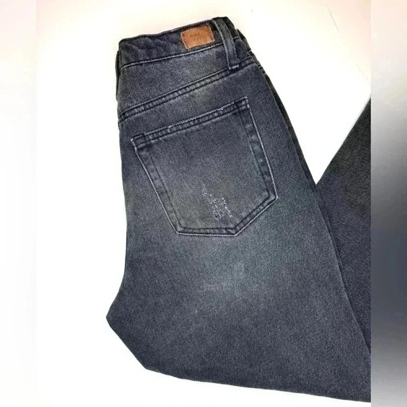 Simple Society Womens Distressed Black/Gray Denim Jeans Size 5/27 - Picture 8 of 8